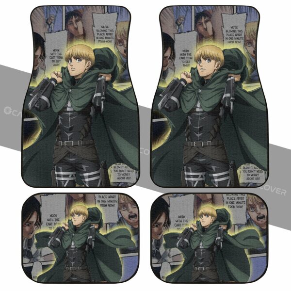 AOT Armin Car Floor Mats Custom Anime Attack On Titan Car Accessories