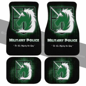 AOT Military Police Car Floor Mats Custom Anime Attack On Titan Car Accessories