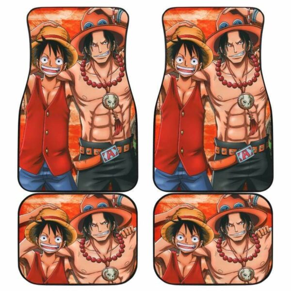 Ace Luffy One Piece Anime Car Floor Mats