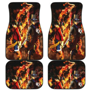 Ace Luffy Sabo One Piece Anime Car Floor Mats 191103