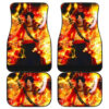 Ace One Peace Signature on Fire Car Floor Mats 191017