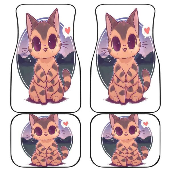 Adorable Cat Bus Car Floor Mats