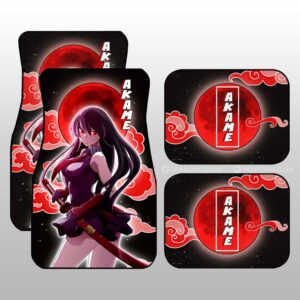 Akame Car Floor Mats Custom Akame Ga Kill Anime Car Accessories Gifts For Fans