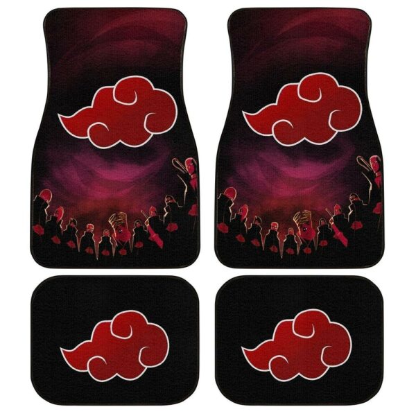 Akatsuki Clan Car Floor Mats Custom Naruto Anime Car Interior Accessories