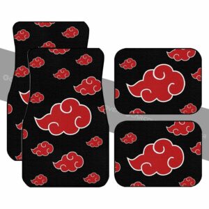 Akatsuki Cloud Car Floor Mats Custom Naruto Akatsuki Car Accessories