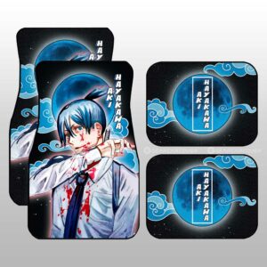 Aki Hayakawa Car Floor Mats Custom Chainsaw Man Anime Gifts Idea For Fans