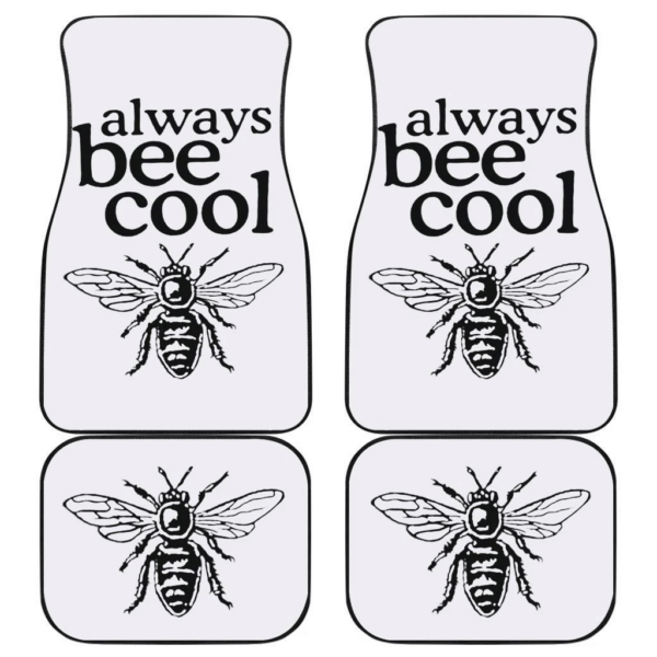 Always Bee Cool in grey theme Car Floor Mats 191018