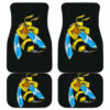 Angry Bee in black theme Car Floor Mats 191018