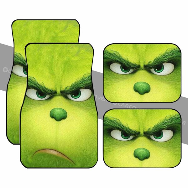 Angry Grinch Car Floor Mats Custom Car Accessories Christmas Decorations