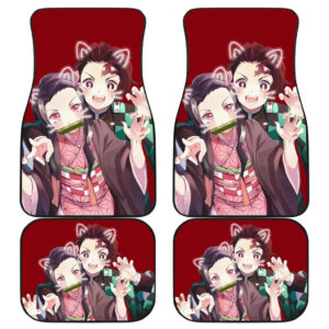 Anime Car Floor Mats Nezuko Kamado & Tanjiro Kamado H1223