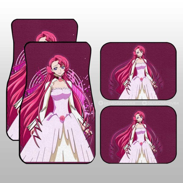 Anime Girl Euphemia Li Britannia Car Floor Mats Custom Code Geass Anime Gifts For Fans