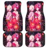 Anime Girl Flower Car Mats