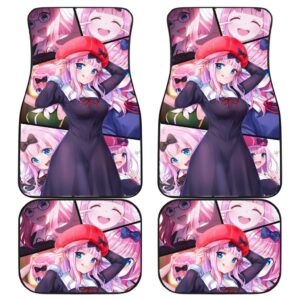 Anime Girl Pink Car Mats