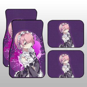 Anime Girl Ram Car Floor Mats Custom Re:Zero Anime Car Accessories