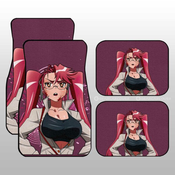 Anime Girl Saya Takagi Car Floor Mats Custom High School Of The Dead Car Accessories