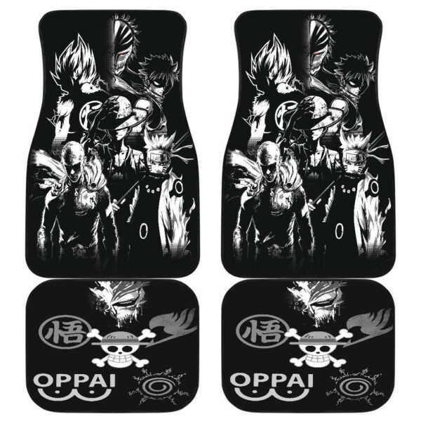 Anime Heroes One punch One piece Dragon ball Front And Back Car Floor Mats 191017