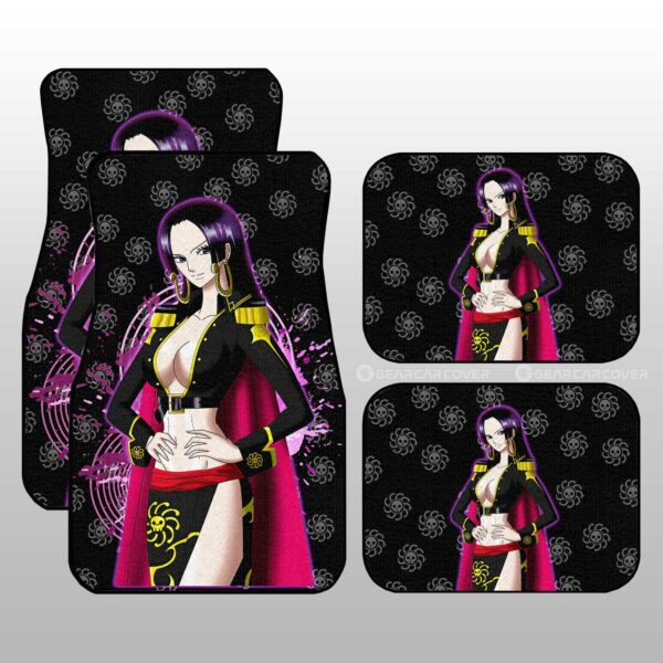 Anime Sexy Girl Boa Hancock Car Floor Mats Custom One Piece Anime Gifts For Fans