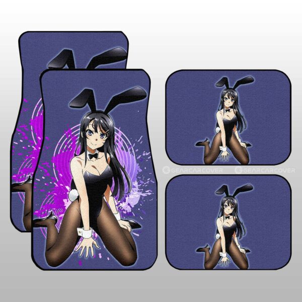 Anime Sexy Girl Mai Sakurajima Car Floor Mats Custom Bunny Girl Senpai Anime Gifts For Fans