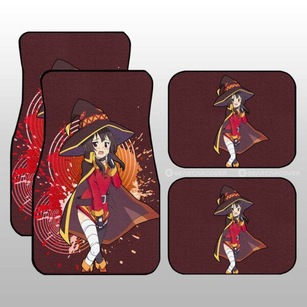 Anime Sexy Girl Megumin Car Floor Mats Custom KonoSuba Anime Car Accessories