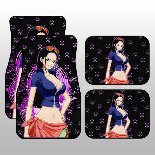 Anime Sexy Girl Nico Robin Car Floor Mats Custom One Piece Anime Gifts For Fans