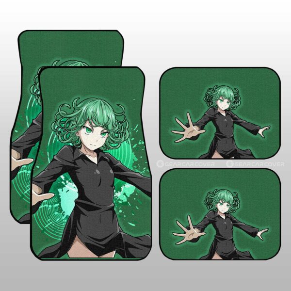 Anime Sexy Girl Tatsumaki Car Floor Mats Custom One Punch Man Anime Car Accessories