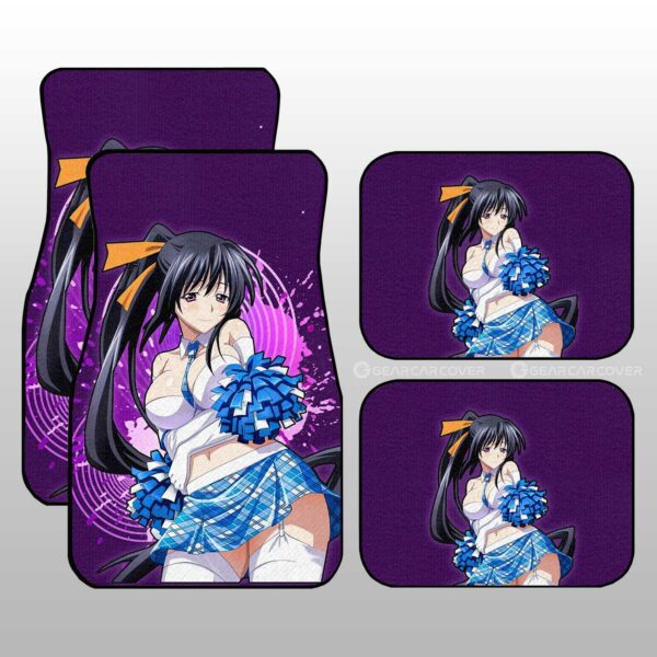 Anime Waifu Girl Akeno Car Floor Mats Custom High School DxD Anime Gifts For Fans