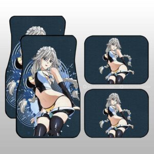 Anime Waifu Girl Grayfia Lucifuge Car Floor Mats Custom High School DxD Gifts For Fans