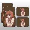 Anime Waifu Girl Holo Car Floor Mats Custom Spice And Wolf Anime Car Accessories