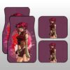 Anime Waifu Girl Kallen Kozuki Car Floor Mats Custom Code Geass Anime Car Accessories