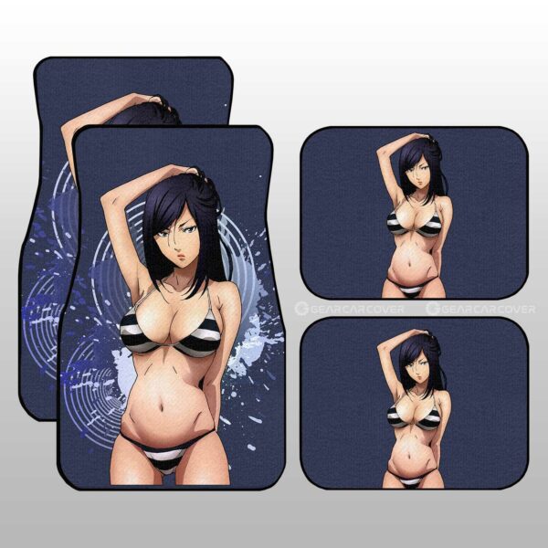 Anime Waifu Girl Mari Kurihara Car Floor Mats Custom Prison School Car Accessories