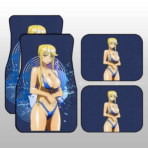 Anime Waifu Girl Marikawa Shizuka Car Floor Mats Custom High School Of The Dead Car Accessories