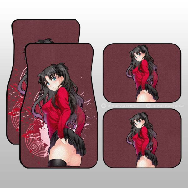 Anime Waifu Girl Rin Tohsaka Car Floor Mats Custom Fate/Grand Order Anime Car Accessories