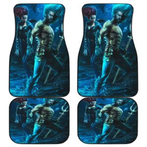 Aquaman Mera Front And Back Car Mats