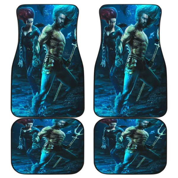 Aquaman Mera Front And Back Car Mats