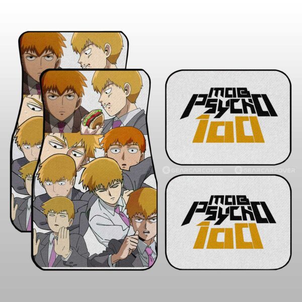 Arataka Reigen Car Floor Mats Custom Mob Psycho 100 Anime Car Accessories