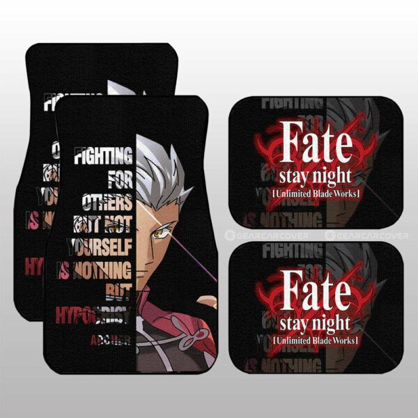 Archer Car Floor Mats Custom Fate Stay Night Anime Car Accessories