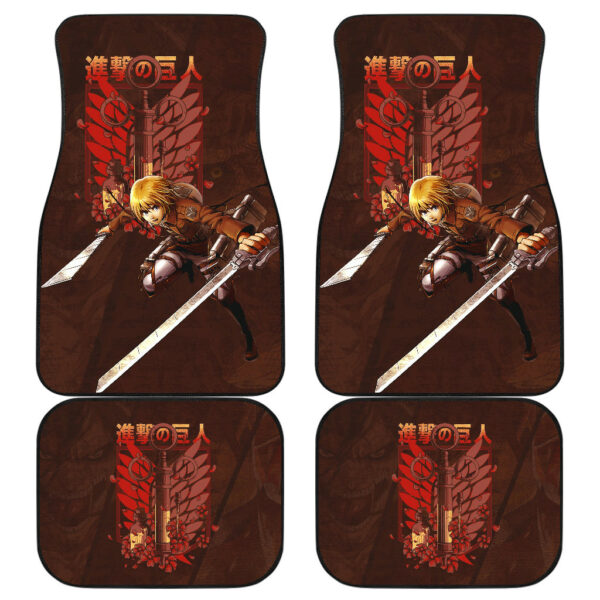 Armin Arlert Attack On Titan Car Floor Mats Anime Car Accessories