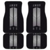 Army And BTS in black theme Car Floor Mats 191017