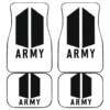 Army BTS White theme Car Floor Mats 191017