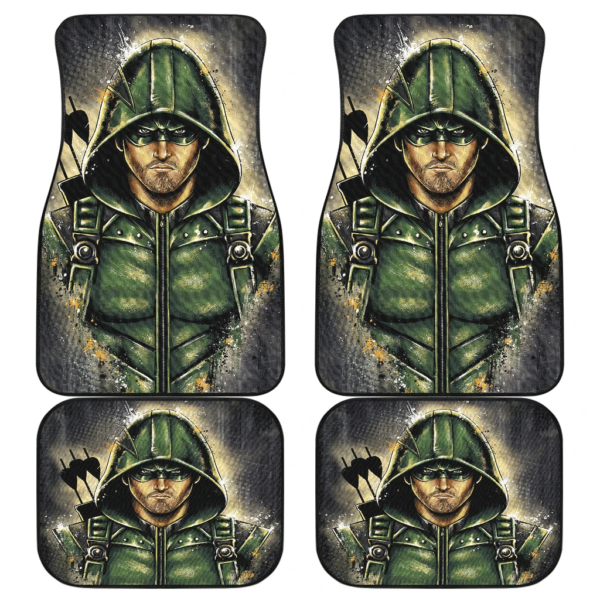 Art Green Arrow Car Floor Mats Amazing Gift Ideas H140720