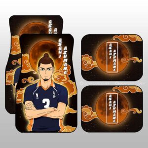 Asahi Azumane Car Floor Mats Custom Gifts For Haikyuu Anime Fans