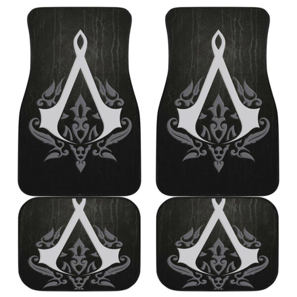 Assassin Creed Art Logo in black theme Car Floor Mats 191017