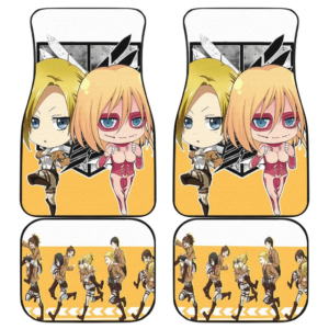 Attack On Titan Anime AOT Annie Chibi Titan Car Floor Mats