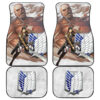 Attack On Titan Anime Car Floor Mats AOT Bertholdt Hoover Titan Transforming Wings Of Freedom Car Mats