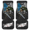 Attack On Titan Anime Car Floor Mats AOT Levi Ackerman Attack Watercolor Wings Of Freedom Smoking Car Mats