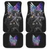 Attack On Titan Anime  Car Floor Mats – Colorful Wings Of Freedom Human Squad Fighting Car Mats