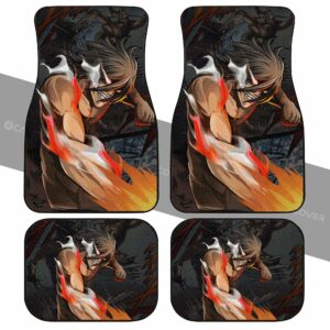 Attack Titan Eren Car Floor Mats Custom Anime Attack On Titan Car Accessories