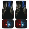 Autobots Vs Decepticons on Transformer in black theme Car Floor Mats 191018