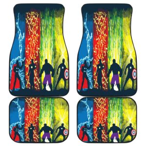 Avengers Front And Back Car Mats