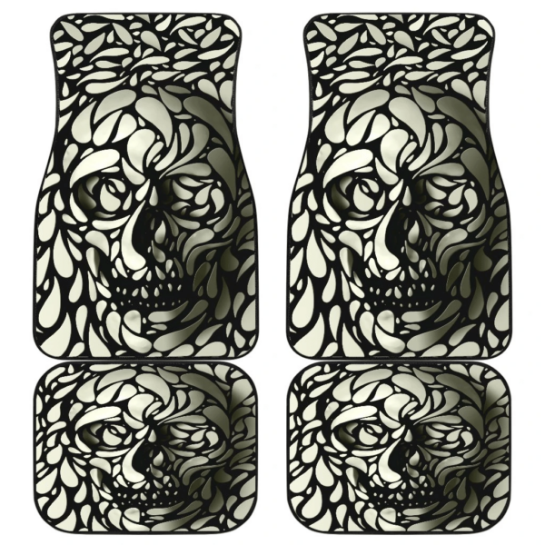 Awesome Skull Art Car Floor Mats Amazing Gift Ideas T300720